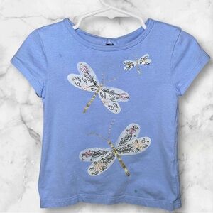 Carter's Baby Girl Light Blue Dragonfly Jersey Tee